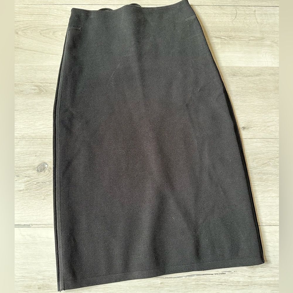 Rag & bone black pencil skirt lace back at waist size‎ XS Nwot